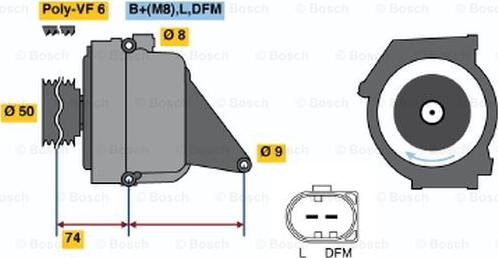 BOSCH 0 986 042 490 - Alternatore autozon.pro