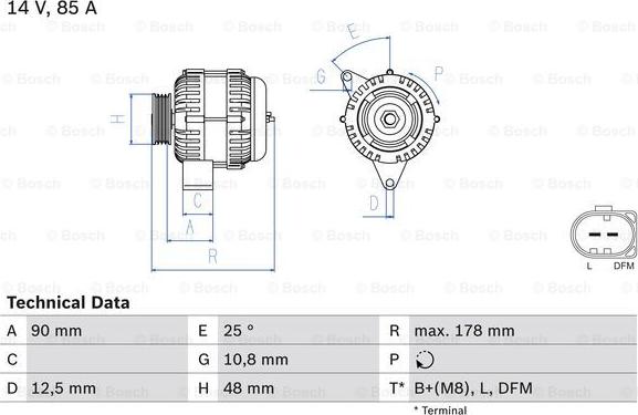 BOSCH 0 986 042 470 - Alternatore autozon.pro