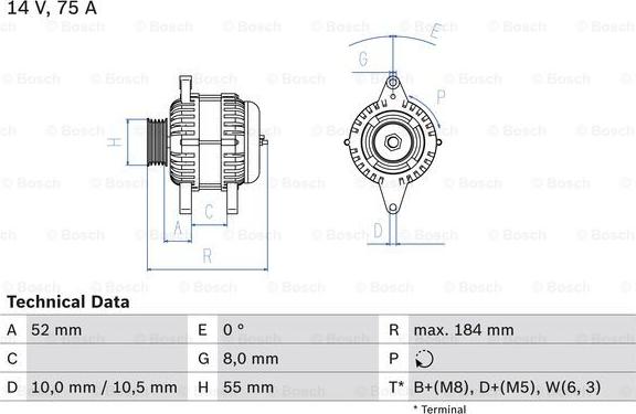 BOSCH 0 986 042 031 - Alternatore autozon.pro