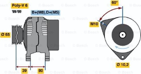 BOSCH 0 986 042 161 - Alternatore autozon.pro