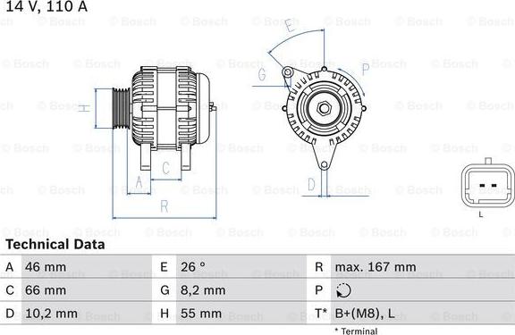 BOSCH 0 986 042 181 - Alternatore autozon.pro