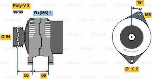 BOSCH 0 986 042 121 - Alternatore autozon.pro