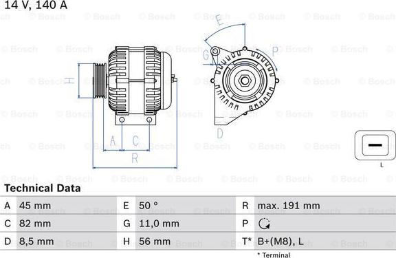 BOSCH 0 986 042 840 - Alternatore autozon.pro