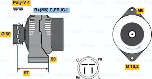 BOSCH 0 986 042 341 - Alternatore autozon.pro