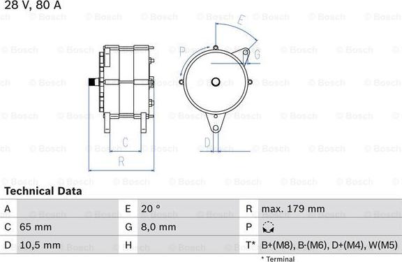 BOSCH 0 986 042 350 - Alternatore autozon.pro