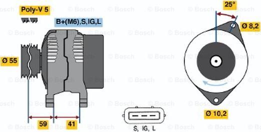 BOSCH 0 986 042 331 - Alternatore autozon.pro