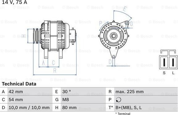 BOSCH 0 986 042 291 - Alternatore autozon.pro