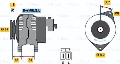 BOSCH 0 986 042 281 - Alternatore autozon.pro