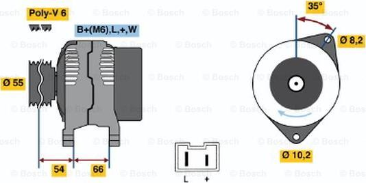 BOSCH 0 986 042 231 - Alternatore autozon.pro