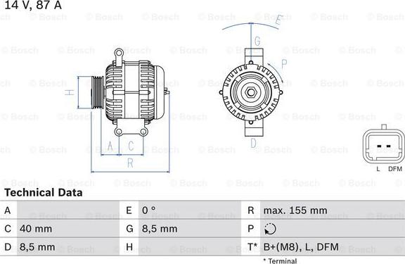 BOSCH 0 986 042 720 - Alternatore autozon.pro