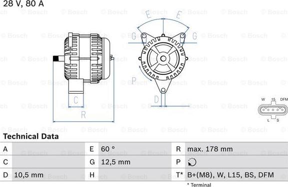 BOSCH 0 986 047 420 - Alternatore autozon.pro