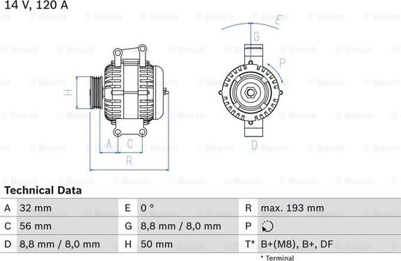 BOSCH 0 986 047 660 - Alternatore autozon.pro