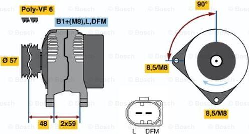 BOSCH 0 986 047 350 - Alternatore autozon.pro