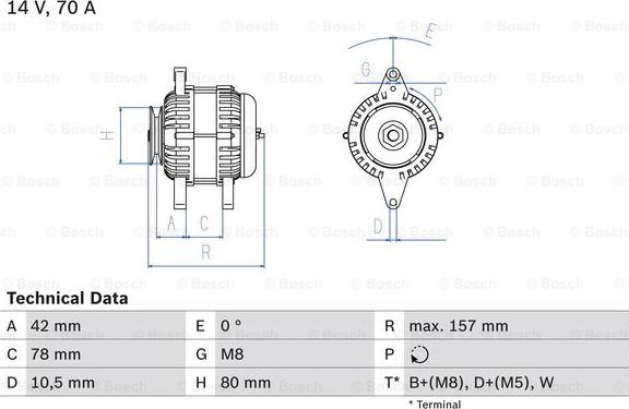 BOSCH 0 986 047 200 - Alternatore autozon.pro