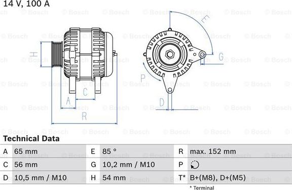 BOSCH 0 986 047 270 - Alternatore autozon.pro