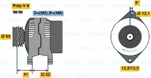 BOSCH 0 986 047 781 - Alternatore autozon.pro