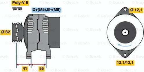 BOSCH 0 986 047 771 - Alternatore autozon.pro