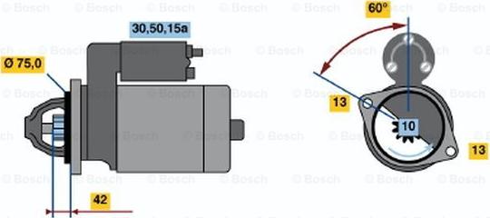 BOSCH 0 986 019 991 - Motorino d'avviamento autozon.pro