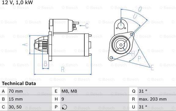 BOSCH 0 986 019 940 - Motorino d'avviamento autozon.pro