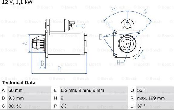 BOSCH 0 986 019 930 - Motorino d'avviamento autozon.pro