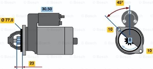 BOSCH 0 986 019 091 - Motorino d'avviamento autozon.pro