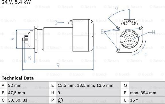 BOSCH 0 986 019 000 - Motorino d'avviamento autozon.pro