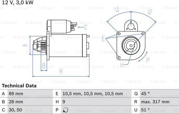 BOSCH 0 986 019 020 - Motorino d'avviamento autozon.pro