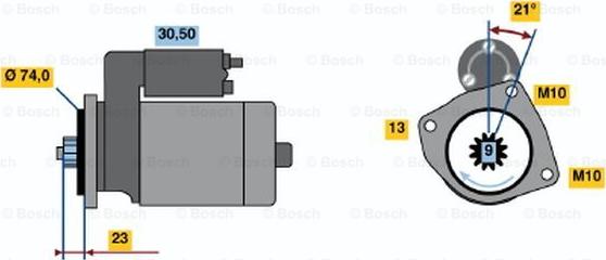 BOSCH 0 986 019 181 - Motorino d'avviamento autozon.pro