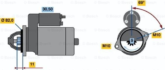 BOSCH 0 986 019 880 - Motorino d'avviamento autozon.pro