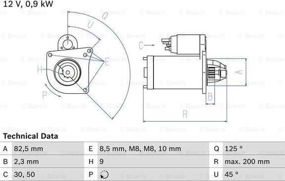 BOSCH 0 986 019 311 - Motorino d'avviamento autozon.pro