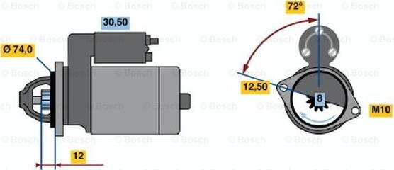 BOSCH 0 986 019 370 - Motorino d'avviamento autozon.pro