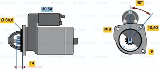 BOSCH 0 986 019 291 - Motorino d'avviamento autozon.pro