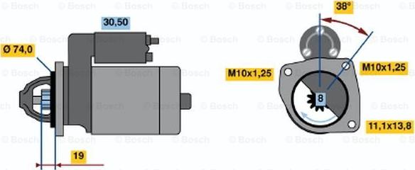 BOSCH 0 986 014 981 - Motorino d'avviamento autozon.pro