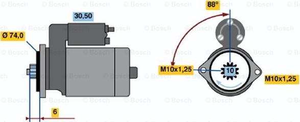 BOSCH 0 986 014 491 - Motorino d'avviamento autozon.pro