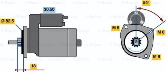 BOSCH 0 986 014 580 - Motorino d'avviamento autozon.pro