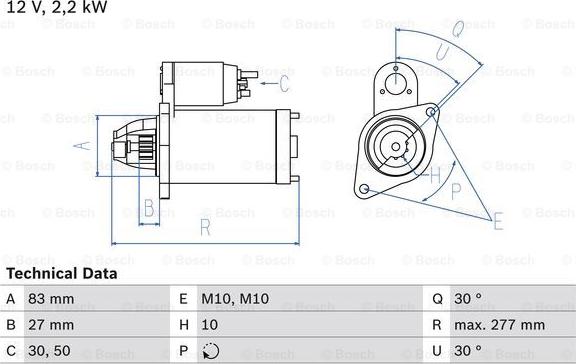 BOSCH 0 986 014 680 - Motorino d'avviamento autozon.pro