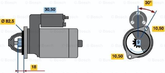 BOSCH 0 986 014 620 - Motorino d'avviamento autozon.pro