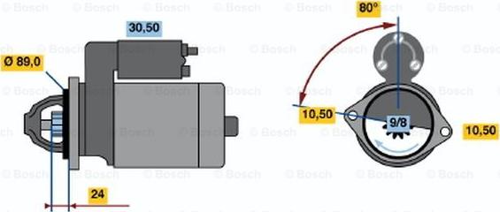 BOSCH 0 986 014 081 - Motorino d'avviamento autozon.pro