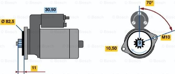 BOSCH 0 986 014 191 - Motorino d'avviamento autozon.pro