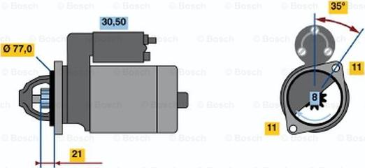 BOSCH 0 986 014 151 - Motorino d'avviamento autozon.pro