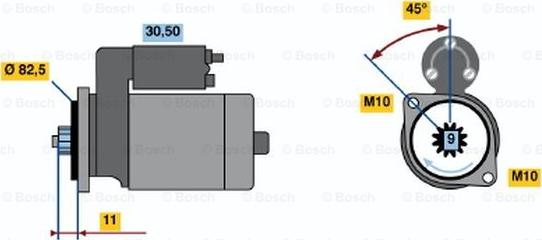 BOSCH 0 986 014 181 - Motorino d'avviamento autozon.pro