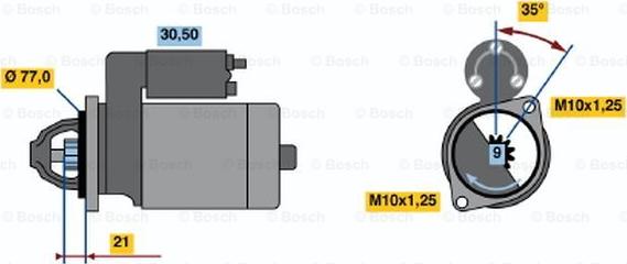 BOSCH 0 986 014 171 - Motorino d'avviamento autozon.pro