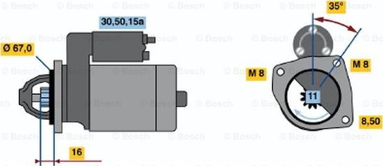 BOSCH 0 986 014 800 - Motorino d'avviamento autozon.pro