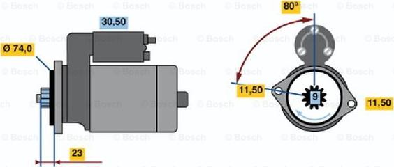 BOSCH 0 986 014 391 - Motorino d'avviamento autozon.pro