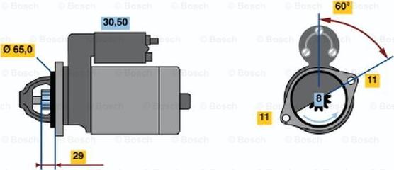 BOSCH 0 986 014 381 - Motorino d'avviamento autozon.pro