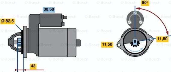 BOSCH 0 986 014 331 - Motorino d'avviamento autozon.pro