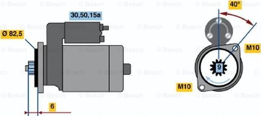 BOSCH 0 986 014 261 - Motorino d'avviamento autozon.pro