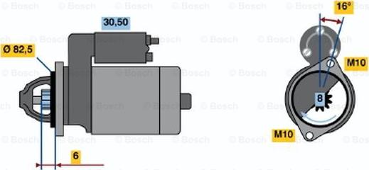 BOSCH 0 986 014 201 - Motorino d'avviamento autozon.pro