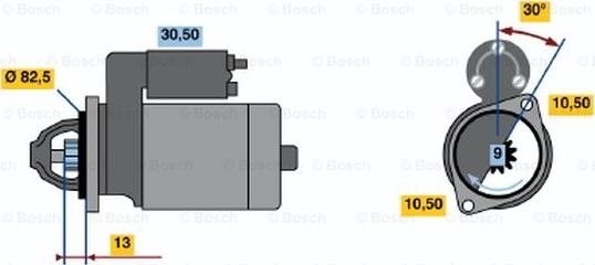 BOSCH 0 986 014 281 - Motorino d'avviamento autozon.pro