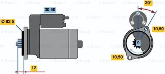 BOSCH 0 986 014 231 - Motorino d'avviamento autozon.pro